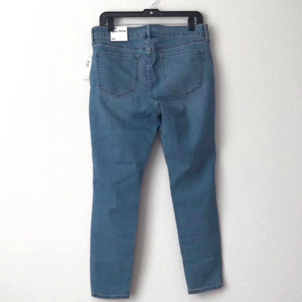 New! Old Navy Ankle Length Cropped Medium Wash Skinny Jeans 12